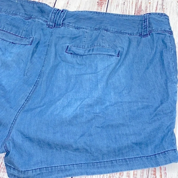 Torrid denim chambray shorts size 20 - Picture 7 of 8